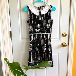 ModCloth/Retrolicious Halloween Skeleton Dress